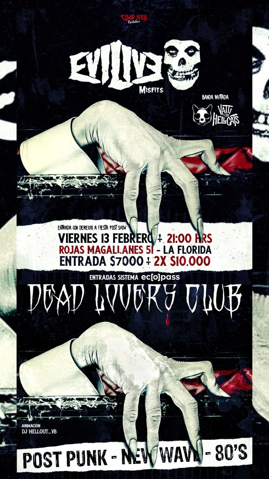 ⚡VIERNES - DEAD LOVERS CLUB ❤️ - TOCATA 💀+ PARTY😈⚡